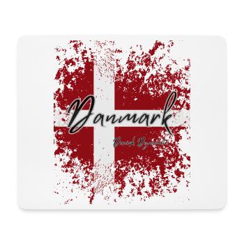 Drapeau du Danemark, fierté danoise - Tapis de souris (format paysage) - blanc - Devant
