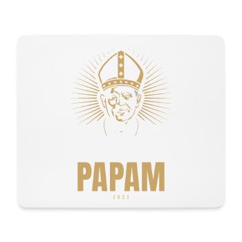 Habemus Papam 2025 Portrait du pape Élection du pape Vatican - Tapis de souris (format paysage) - blanc - Devant