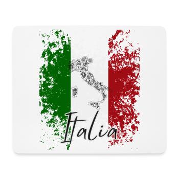 Italienische Flagge, italienischer Stolz - Mousepad (Querformat) - Weiß - Vorne