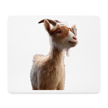 Ziege Hausziege Steinbock Ziegenbock Süße Ziegen - Mousepad (Querformat) - Weiß - Vorne