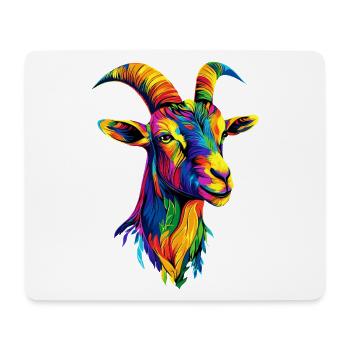 Ziege Hausziege Steinbock Ziegenbock Süße Ziegen - Mousepad (Querformat) - Weiß - Vorne