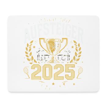 Tennis Aufsteiger 2025 Shirt - Mousepad (Querformat) - Weiß - Vorne