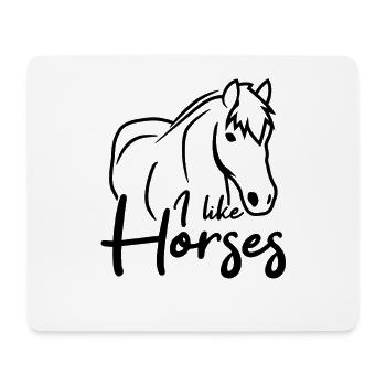 Reitliebe - Mousepad (Querformat) - Weiß - Vorne