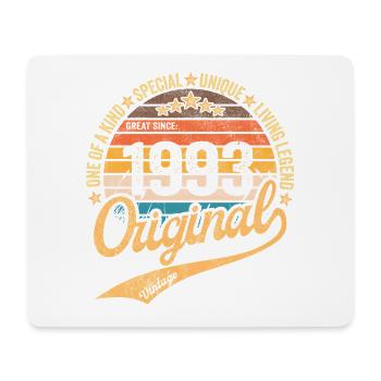 Retro Vintage geboren im Jahr 1993 – Jahrgang 1993 - Mousepad (Querformat) - Weiß - Vorne