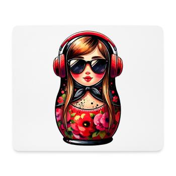 Russian Matroschka Musik Russland Russische - Mousepad (Querformat) - Weiß - Vorne