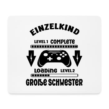Einzelkind Complete - Loading Große Schwester 2026 - Mousepad (Querformat) - Weiß - Vorne