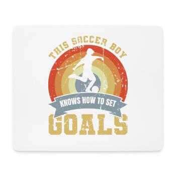 Boys' Football - Mouse Pad (horizontal) - white - Front