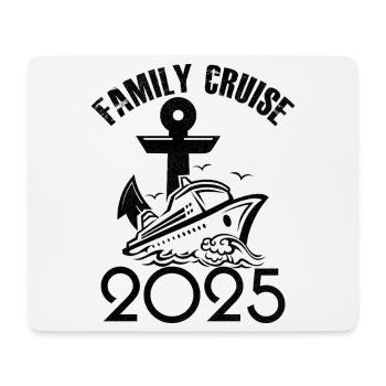Croisière famille 2025 - Tapis de souris (format paysage) - blanc - Devant