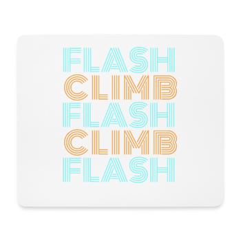 Escalade éclair escalade Bouldering Style Font - Tapis de souris (format paysage) - blanc - Devant