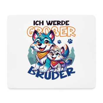 Nachwuchs Verkünden | Ich Werde Großer Bruder 2027 - Mousepad (Querformat) - Weiß - Vorne