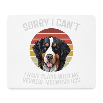 Bernese Mountain Dog Humour Tee - Mouse Pad (horizontal) - white - Front