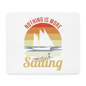 Vintage Segeln - Mousepad (Querformat) - Weiß - Vorne