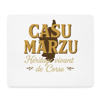 Cazu Marzu Héritage vivant de Corse - Tapis de souris (format paysage) - blanc - Devant