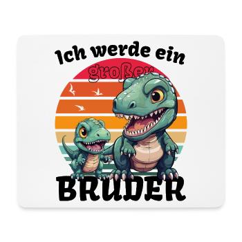 Nachwuchs Verkünden | Ich Werde Großer Bruder 2027 - Mousepad (Querformat) - Weiß - Vorne