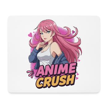 ANIME CRUSH - Süßes Manga Mädchen - Mousepad (Querformat) - Weiß - Vorne