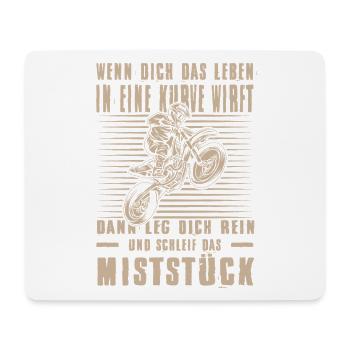 Biker Motorradfahrer Motorrad Geschenke Geburtstag - Mousepad (Querformat) - Weiß - Vorne