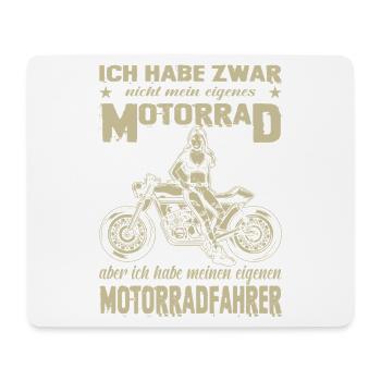 Biker Motorradfahrer Motorrad Geschenke Geburtstag - Mousepad (Querformat) - Weiß - Vorne
