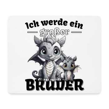 Nachwuchs Verkünden | Ich Werde Großer Bruder 2027 - Mousepad (Querformat) - Weiß - Vorne