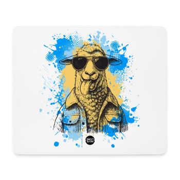 Mode bêlement : Activé - Tapis de souris (format paysage) - blanc - Devant
