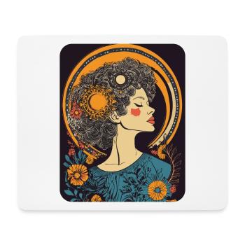 Woman Head Flowers International Women's Day Creative Abstract - Mouse Pad (horizontal) - white - Front