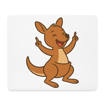Happy Kangaroo - Mouse Pad (horizontal) - white - Front