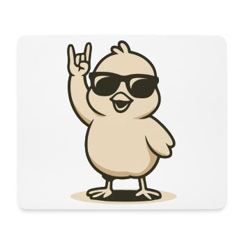 Chick’n’Roll - Tapis de souris (format paysage) - blanc - Devant