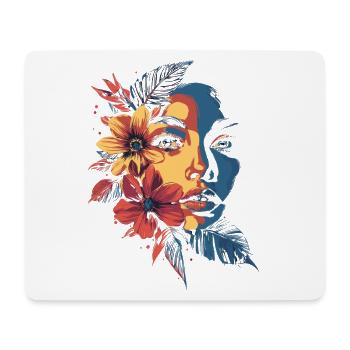 Woman Head Flowers International Women's Day Creative Abstract - Mouse Pad (horizontal) - white - Front