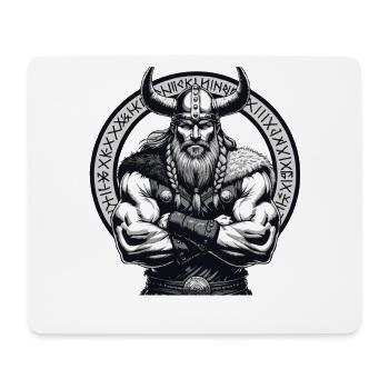 Nordische Mythologie Wikinger Krieger Valhalla - Mousepad (Querformat) - Weiß - Vorne