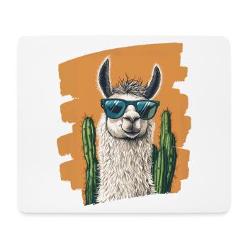 Funny Llama Alpaca Llama Animal Gift - Mouse Pad (horizontal) - white - Front