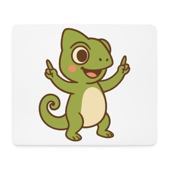Happy Chameleon Baby - Mouse Pad (horizontal) - white - Front