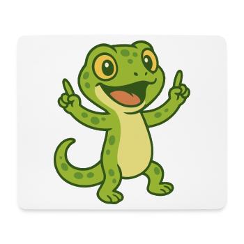 Happy Gecko Vibes - Mouse Pad (horizontal) - white - Front