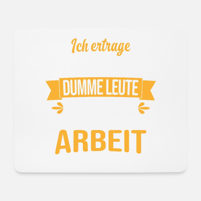 Witziger Spruch für Kollegen Arbeit und Büro - Mousepad (Querformat) - Weiß
