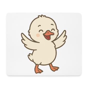 Lachendes Schwanenküken - Mousepad (Querformat) - Weiß - Vorne