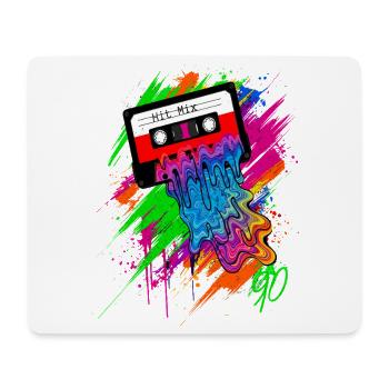 The 90s Sound - Graffiti Cassette Colorful Neon - Mouse Pad (horizontal) - white - Front