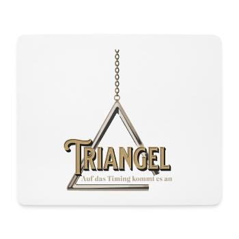 Triangel - Auf das Timing kommt es an Percussion - Mousepad (Querformat) - Weiß - Vorne