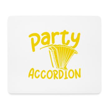 Start the party the accordion player is here - Mousepad (Querformat) - Weiß - Vorne