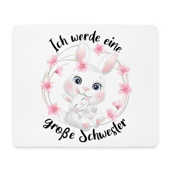 J’annonce la progéniture : je vais être une grande sœur en 2027 - Tapis de souris (format paysage) - blanc - Devant