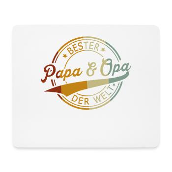 Meilleur papa et grand-père du monde - Fête des pères de grand-père - Tapis de souris (format paysage) - blanc - Devant