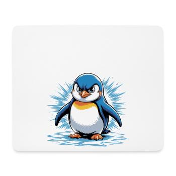 Good morning? Very thin ! Funny Penguin - Mouse Pad (horizontal) - white - Front