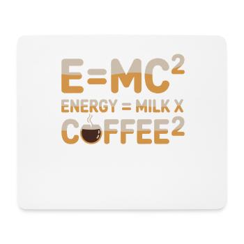E=MC2 Physik Spruch Koffein Nerd Energie Kaffee - Mousepad (Querformat) - Weiß - Vorne
