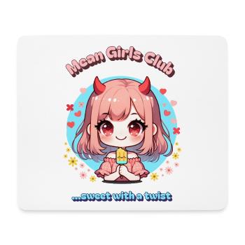 cute devil mean girl kawaii summer - Mouse Pad (horizontal) - white - Front