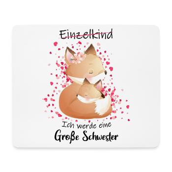 Nachwuchs Verkünden Ich Werde Große Schwester 2027 - Mousepad (Querformat) - Weiß - Vorne