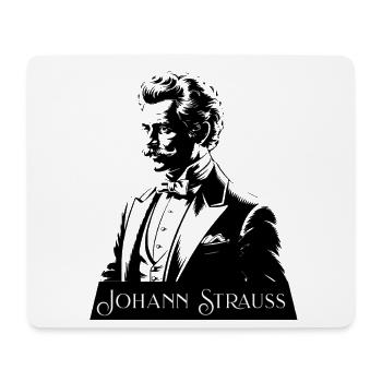 Johann Strauss Portrait Composer Classical Music - Mouse Pad (horizontal) - white - Front