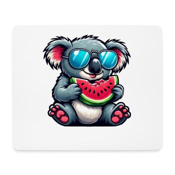 Süßer Koala Wassermelone Sommer Cartoon Frucht - Mousepad (Querformat) - Weiß - Vorne