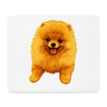 Pomeranian Pomeranian Pom Sweet German Spitz - Mouse Pad (horizontal) - white - Front