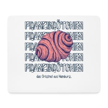 Franzbrötchen - Das Original aus Hamburg - Mousepad (Querformat) - Weiß - Vorne