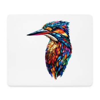 Martin-pêcheur Martin-pêcheur Oiseau mignon Martin-pêcheur Kingfisher - Tapis de souris (format paysage) - blanc - Devant