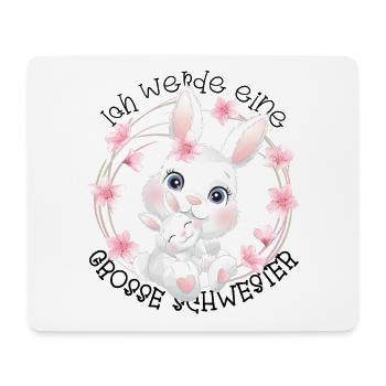 J’annonce la progéniture : je vais être une grande sœur en 2027 - Tapis de souris (format paysage) - blanc - Devant