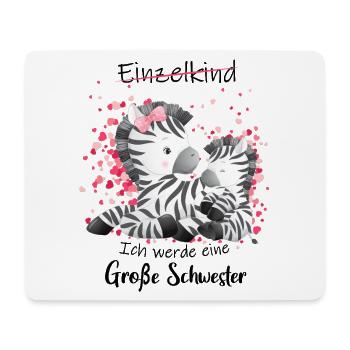 Nachwuchs Verkünden Ich Werde Große Schwester 2027 - Mousepad (Querformat) - Weiß - Vorne