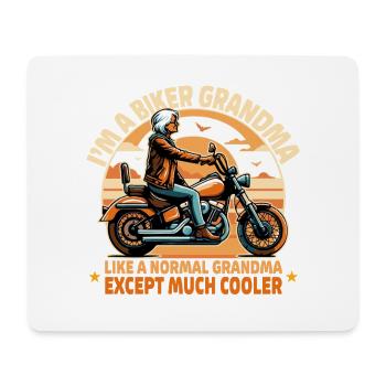Grandma Biker Ride Novelty Design - Mouse Pad (horizontal) - white - Front